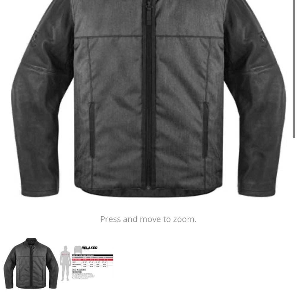 ICON Black and Gray Bomber Jacket
